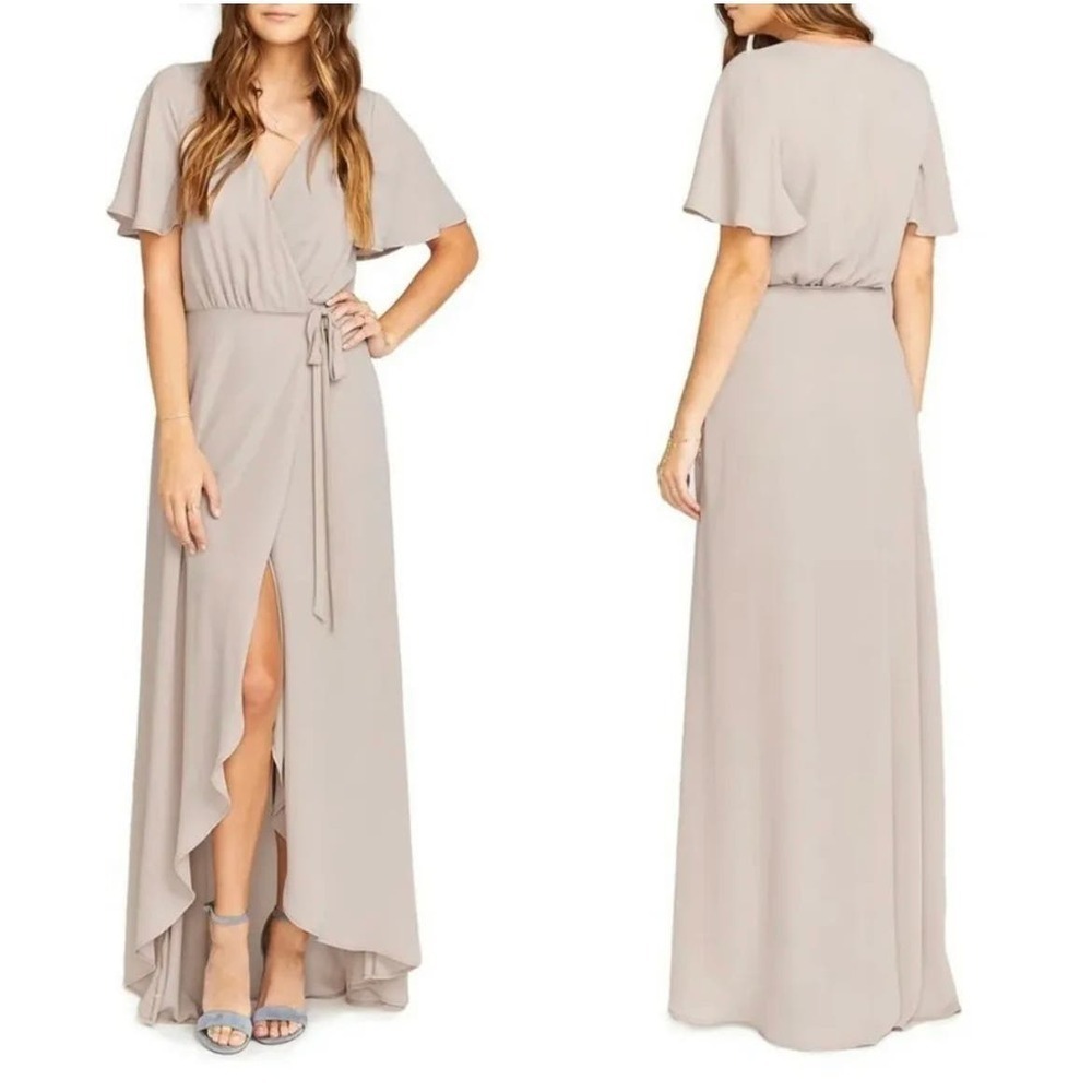 Show Me Your Mumu Dress Sophia Wrap V-neck Flutter Sleeves, Women's Size Medium